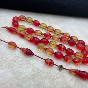 Abdullah Darabacı Usta İmzalı Kehribar Çift Renk